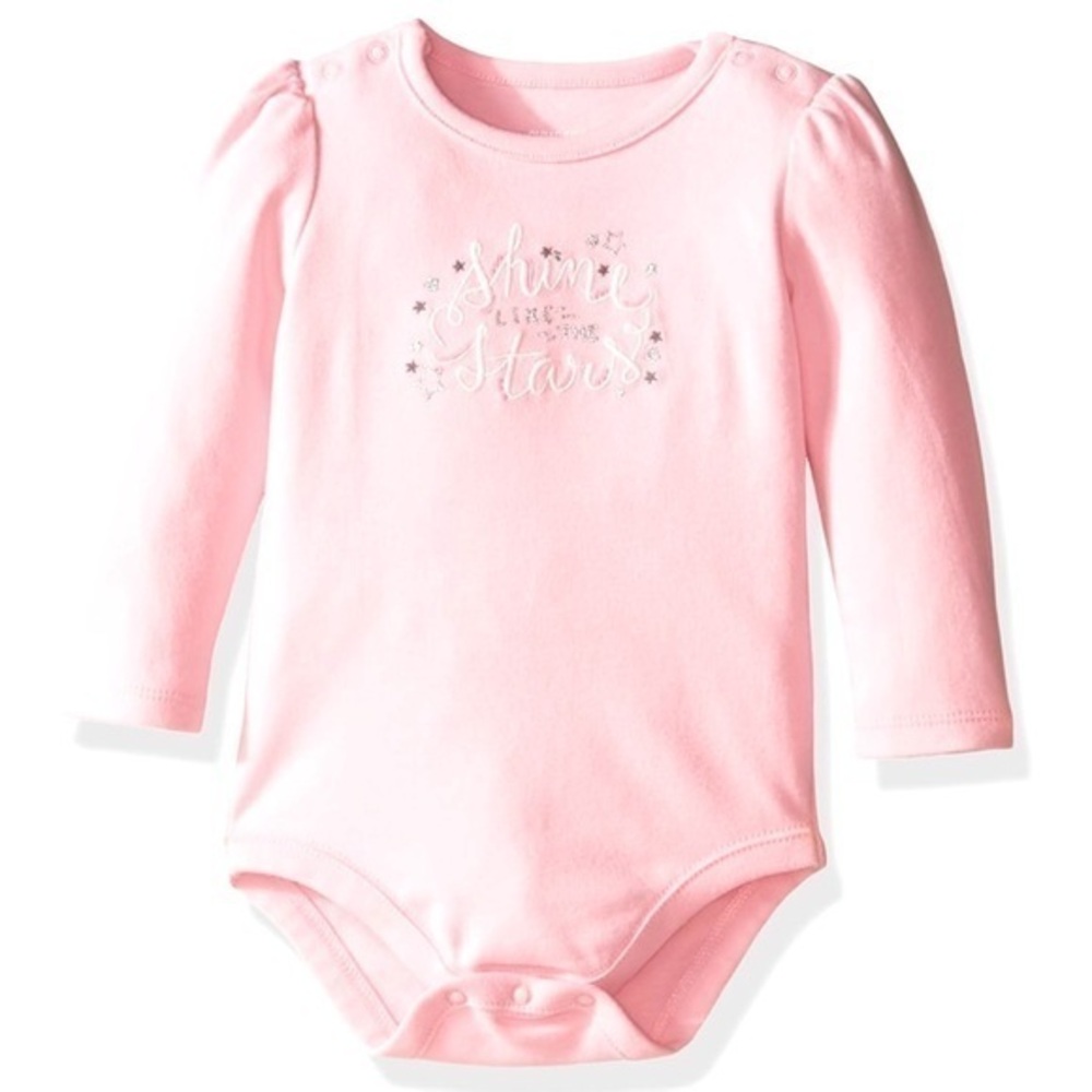New Gymboree Baby Girls Shine Like The Stars Embroidered Bodysuit 0-3 Months NWT
